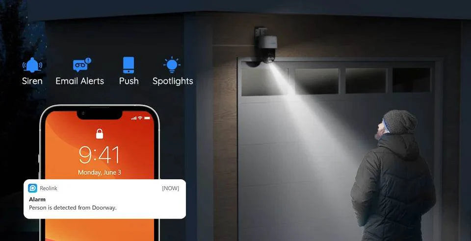 4K Dual Lens PTZ Security Camera with Auto Tracking