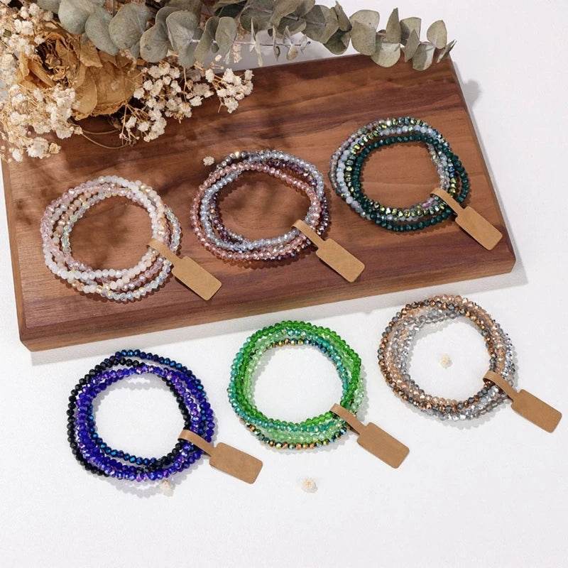 Vibranting Beaded Bracelet Set for Trendy Women Fashion