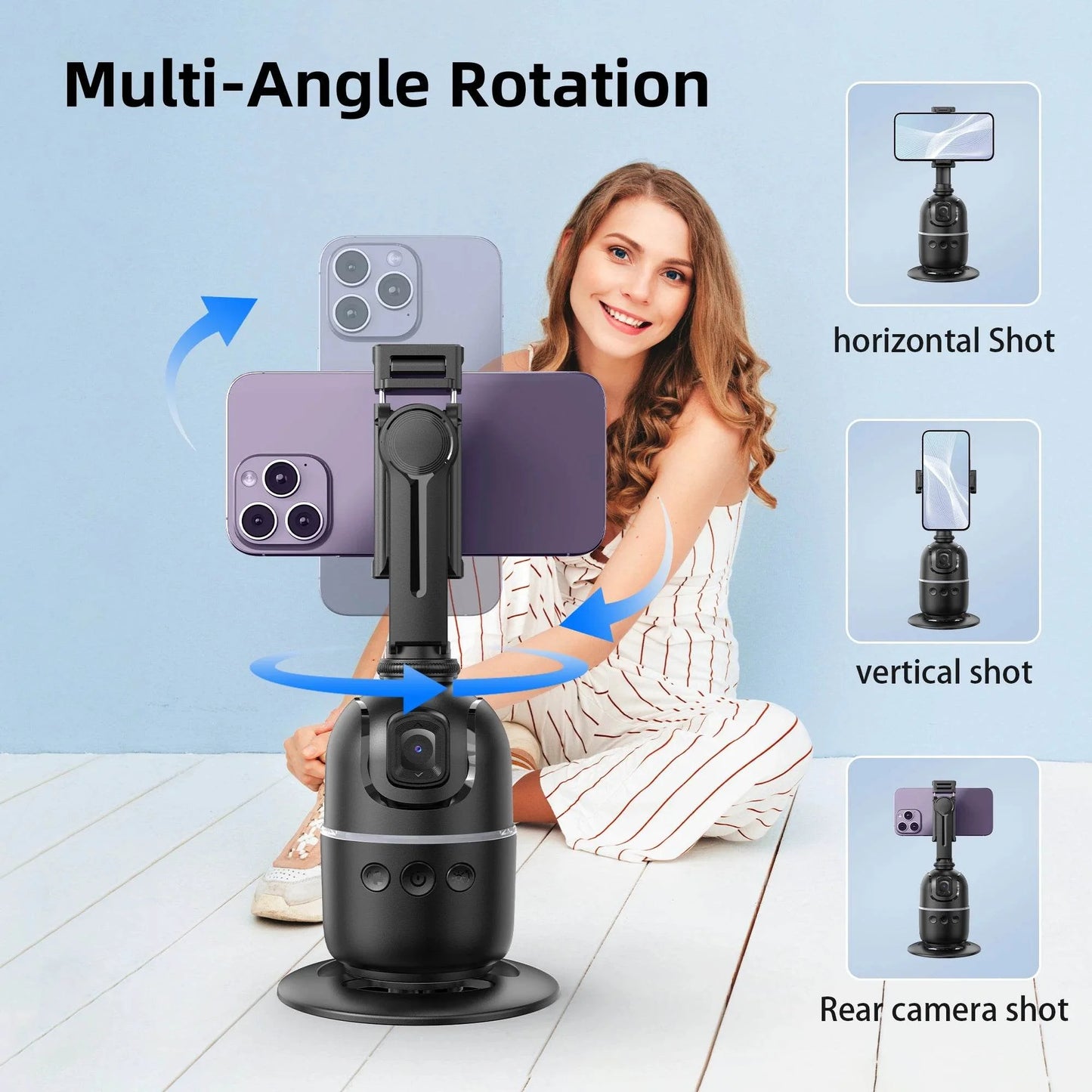 Selfieshow P03 Gimbal Stabilizer with 360 Rotation Tracking