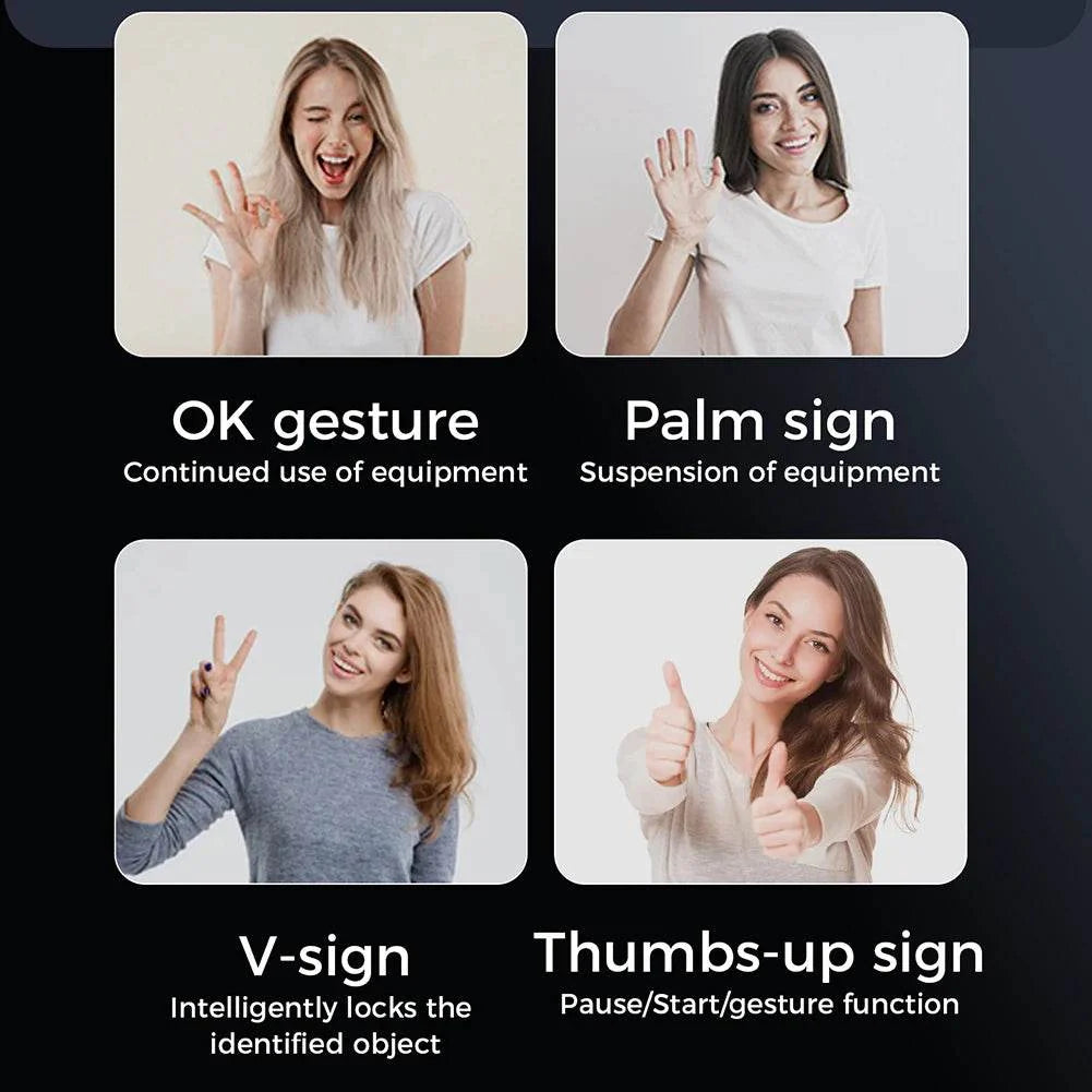 Auto Face Tracking Tripod 360° Rotation for Tiktok Videos