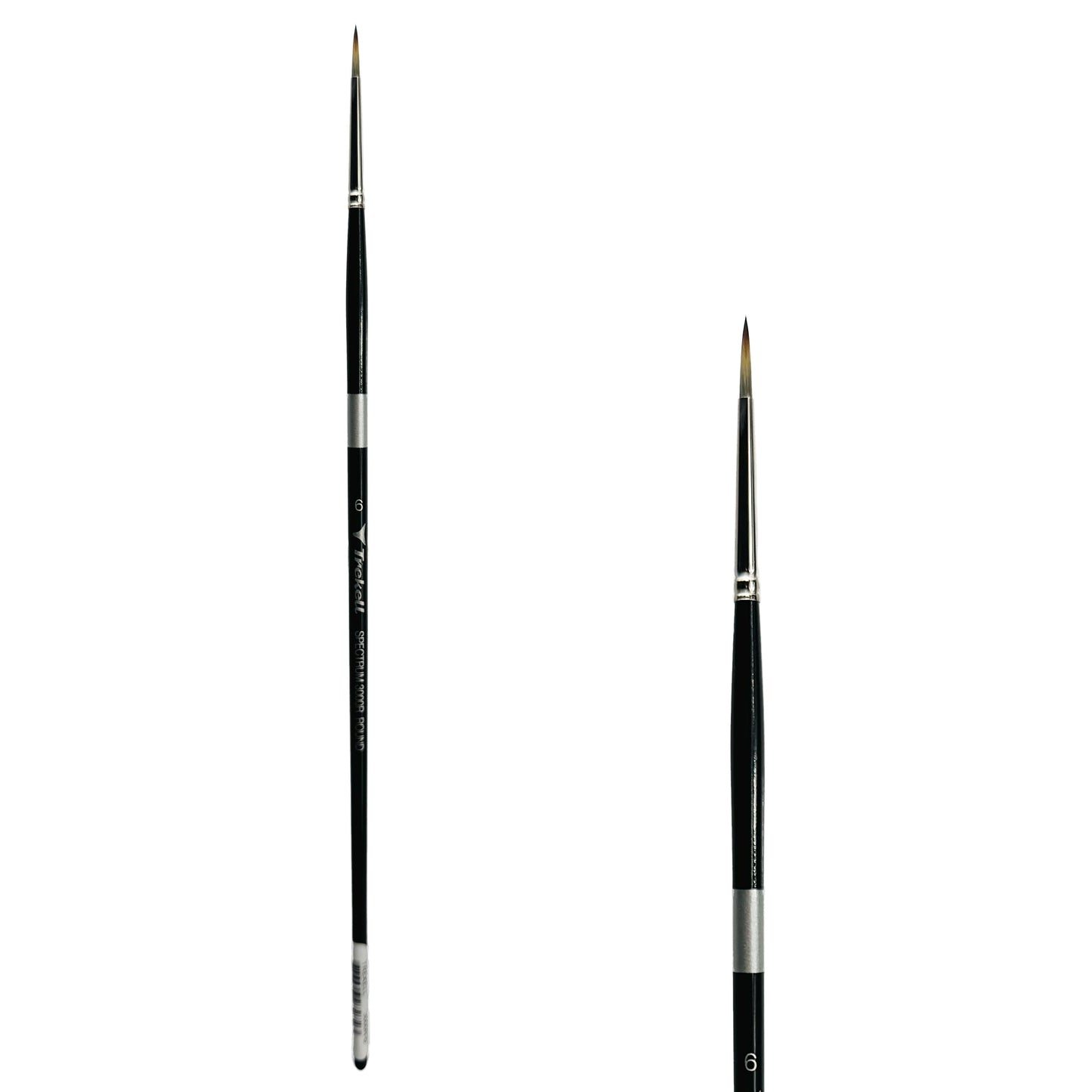 Trekell Spectrum Long Handle Artist Brush - Size #6 Round