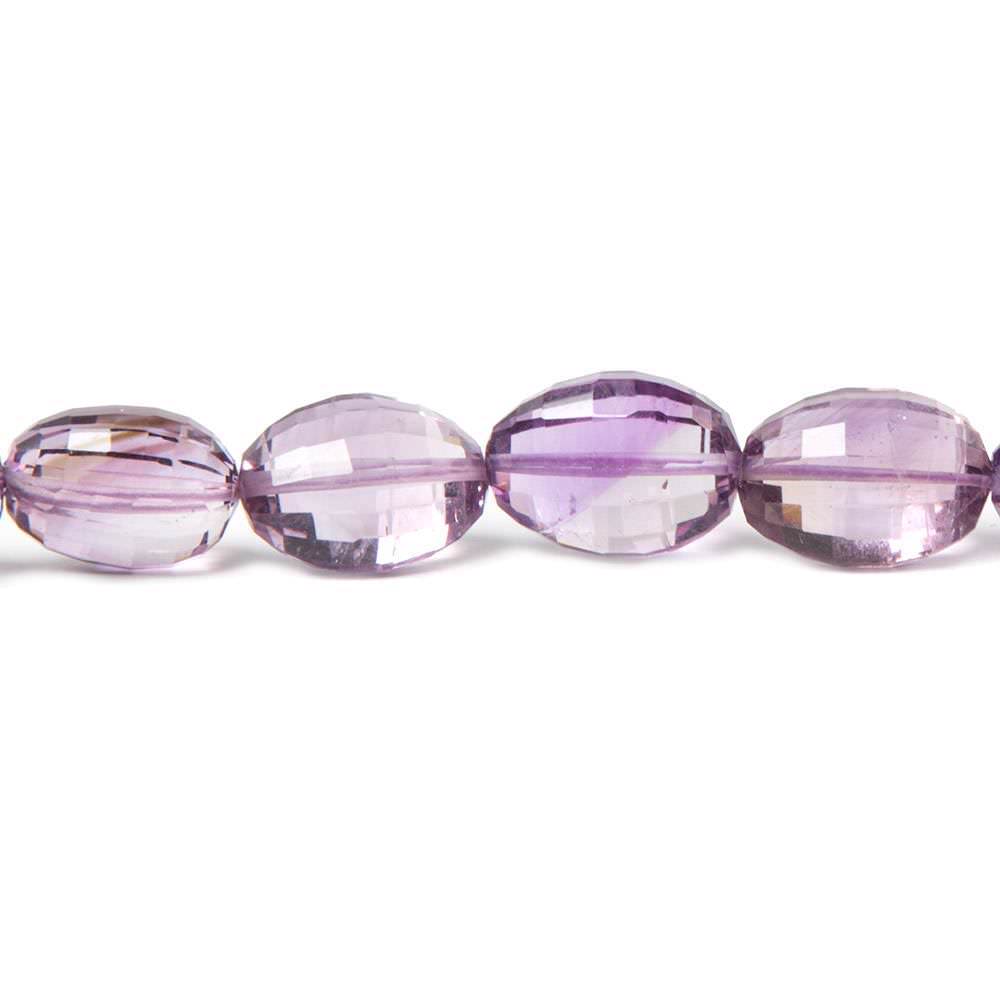 Amethyst Straight Drill Checkerboard Faceted Oval