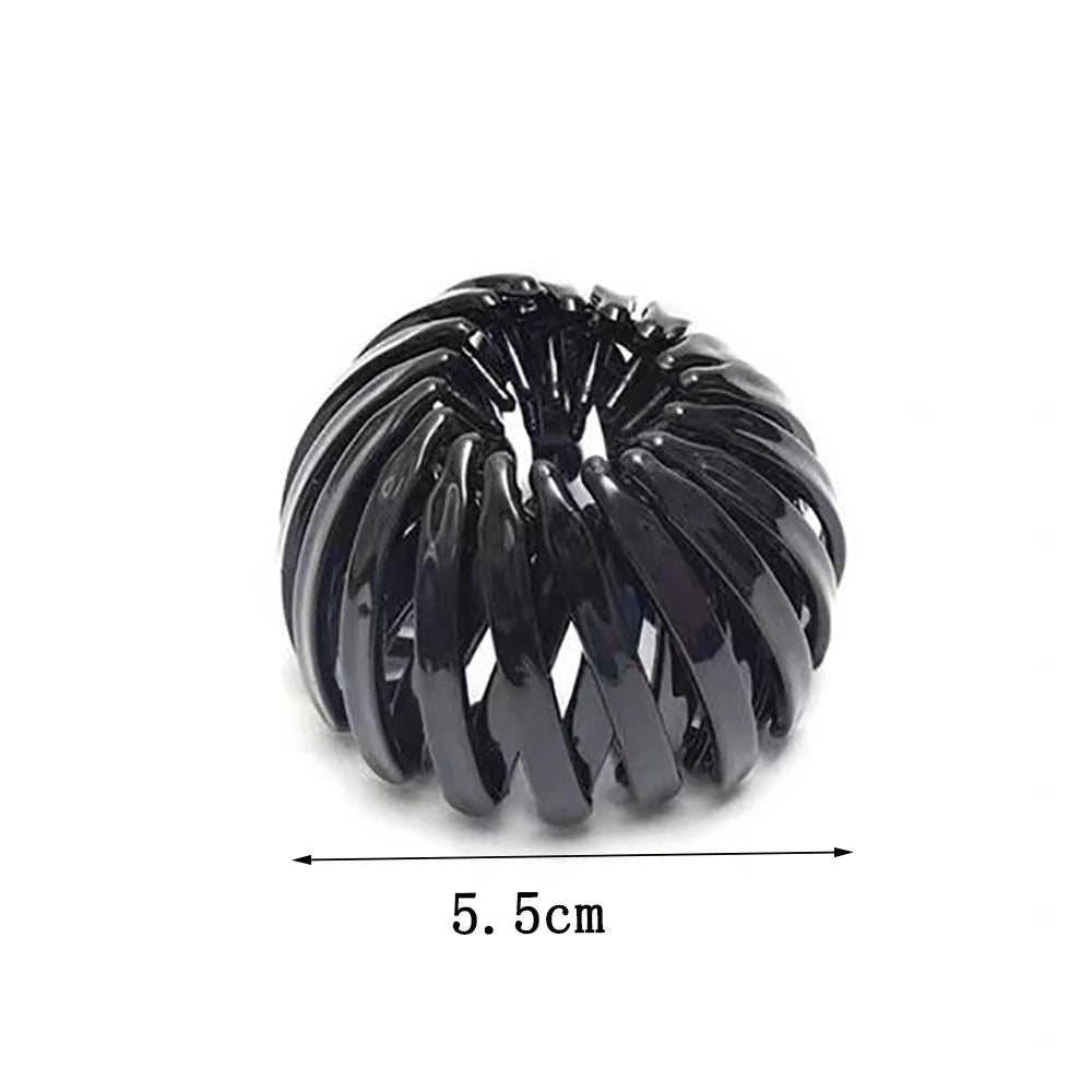 New Fashion Women Bun Claw Clips Horsetail Buckle Clip Bird Nest Expanding Hair Accessories Female Ponytail Headwear