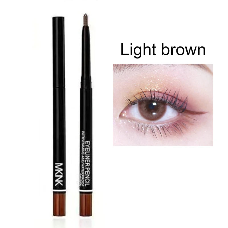 3Pcs Waterproof Black Eyeliner Pencils Long Lasting Easy to Wear Eye Liner Gel Matte Quick Drying Eyeliner Pen Makeup Cosmetic