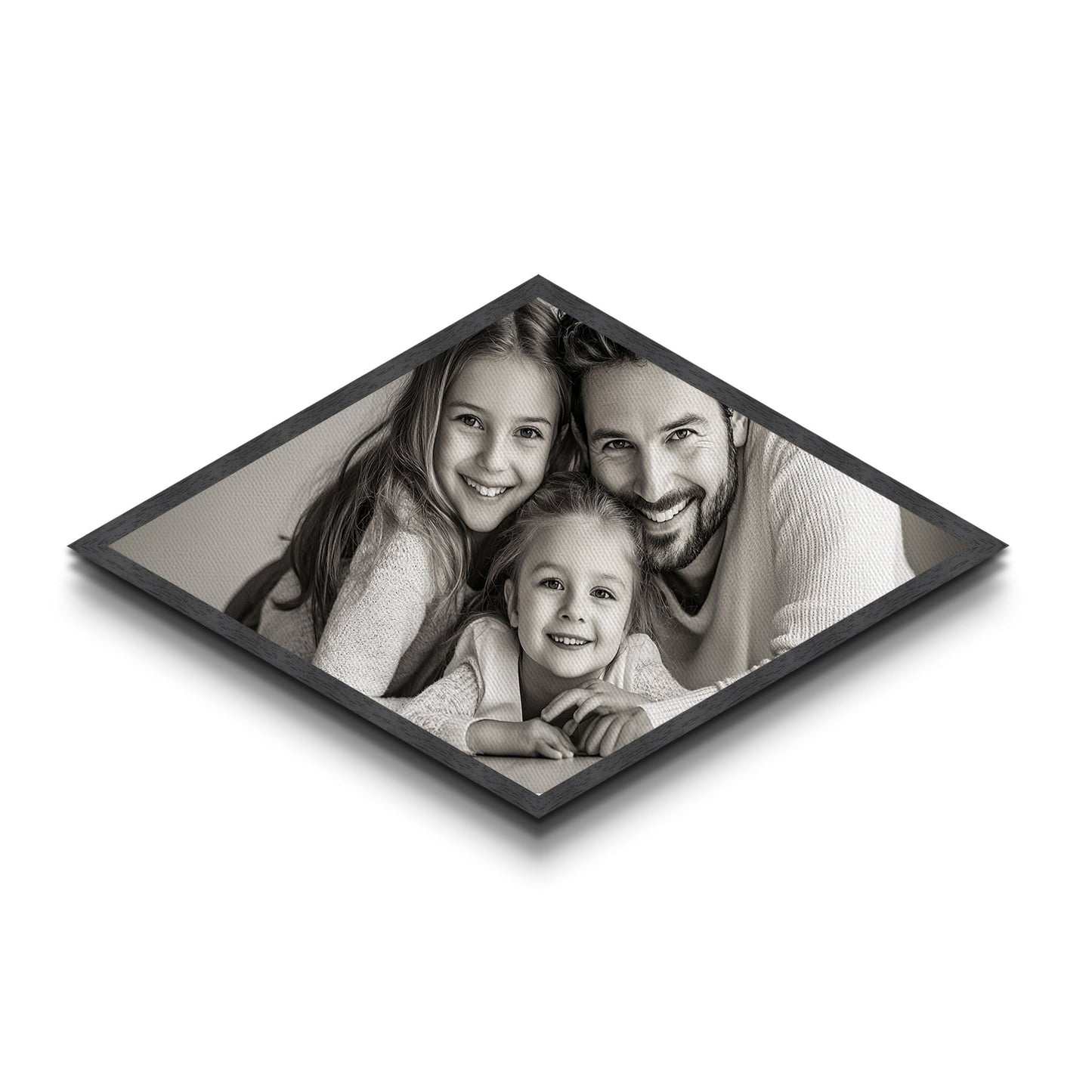 Custom Diamond Shaped Canvas Photo Print - Landscape