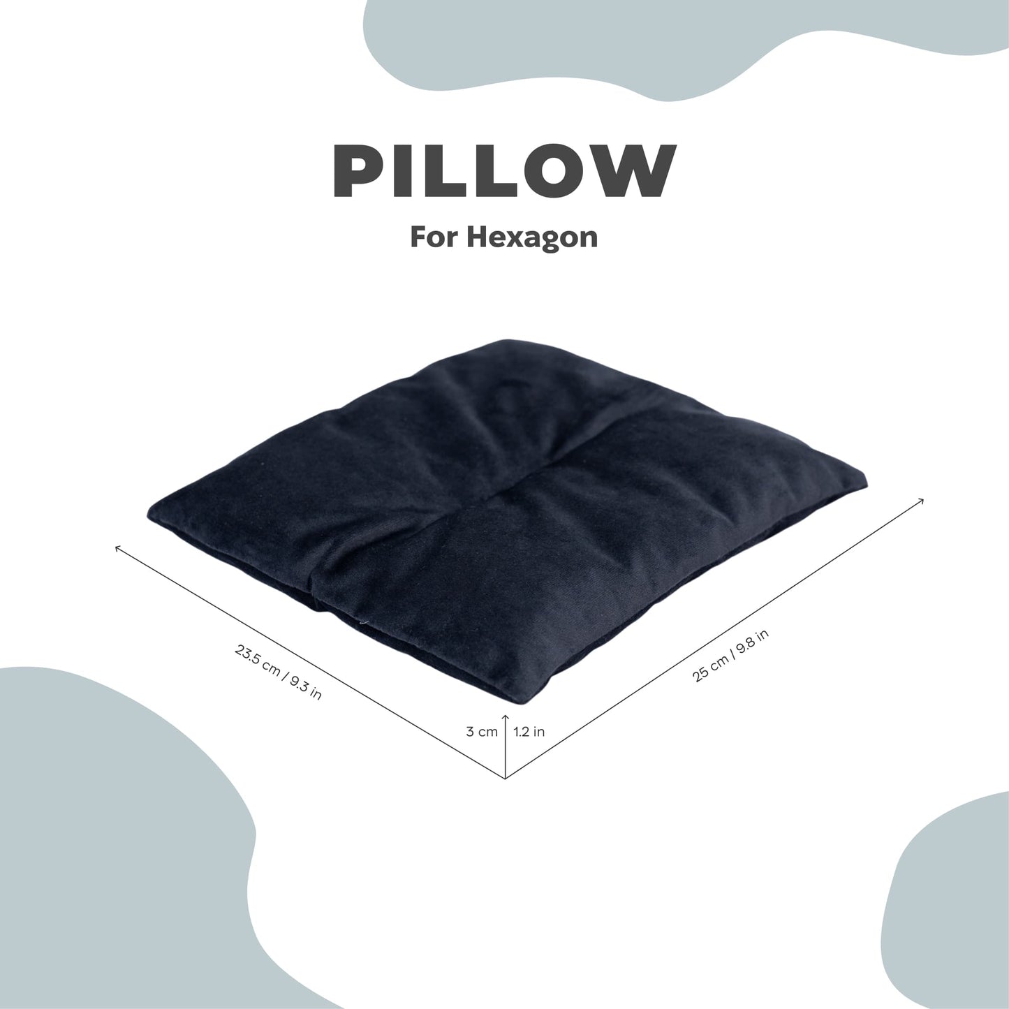 Cat Cushion Pillow - Black