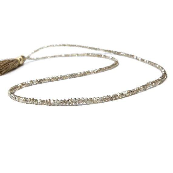 Champagne Diamond Beads Faceted Rondelle