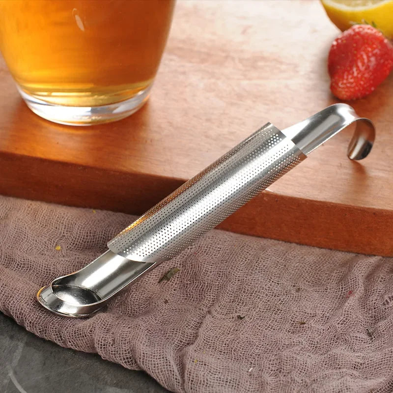 Kitchen Accessories New Tea Strainer Amazing Stainless Steel Infuser Pipe Design Touch Feel Holder Tool Tea Spoon Infuser Filter