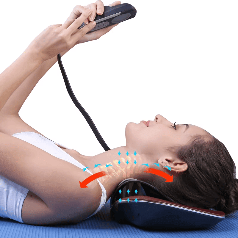 Electric Heat Therapy Massage Products Cervical Massager Traction Machine Pillow For Neck And Shoulder Massage