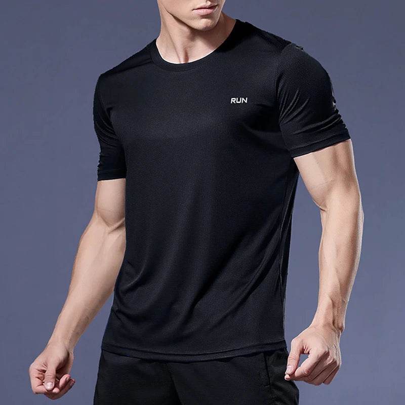 Men's Quick Dry Sports T-Shirts - Compression Running & Soccer Jerseys for Gym Fitness
