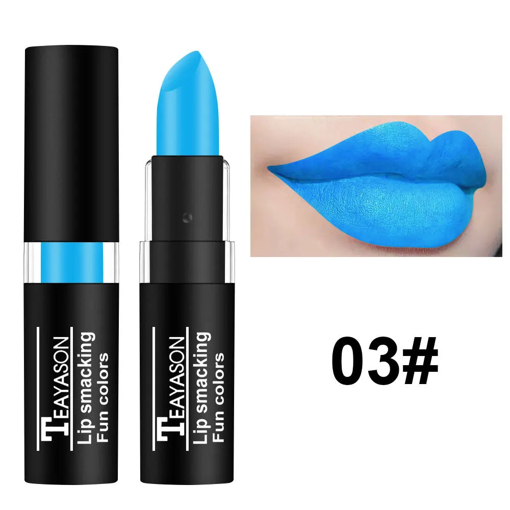 Matte Nude Lipsticks 12 Colors Waterproof Long Lasting Non-Stick Cup Lip Glaze Sexy Vampire Red Black Lipstick Pigment Cosmetics