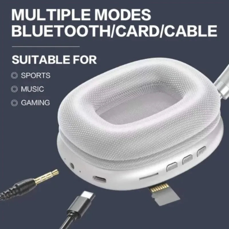 P9 Pro Max Wireless Bluetooth Headphones Headset Music Headset Bass Earbuds Popular Headphones Ventilateur De Cou