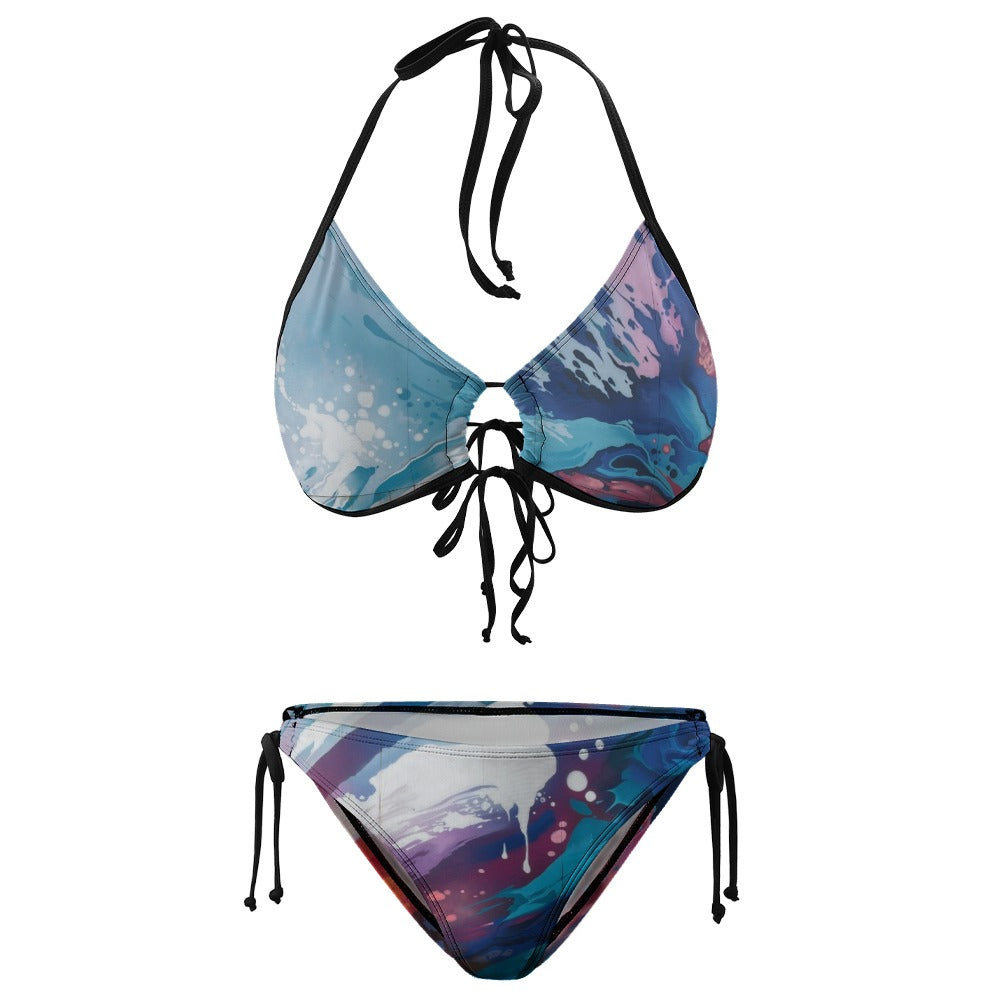 Large Size Bikini Swimsuit with Adjustable Straps