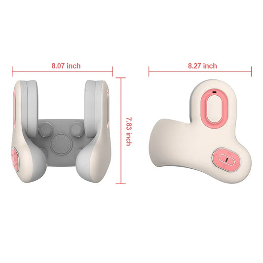 Wireless Neck Massager Red Light Hot Compress Massager Sleep Noise Reduction U-Shaped Neck Pillow Masajeador Bluetooth Music