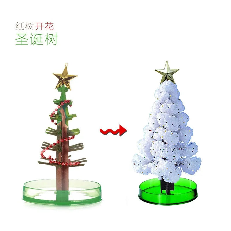 Mini DIY Growing Tree Paper Sakura Crystal Trees Desktop Cherry Blossom Toys Paper Tree Gift Novelty Toy Exploring Science