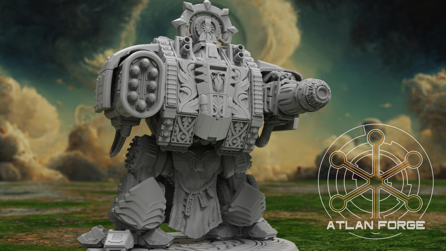 3d Printed Angelic Dread Walker by Atlan Forge Miniatures