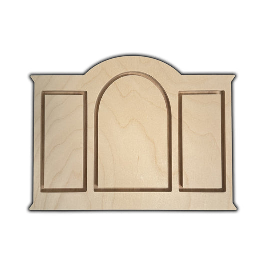 Trekell Palladian Triptych - Wooden Painting Canvas + Frame