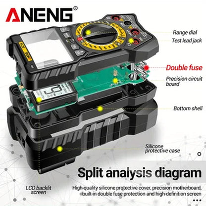 SZ19 6000 Counts Digital Multimeter True RMS AC/DC Voltage Current Meter Ohm Hz Capacitance NCV Detector Analog Tester