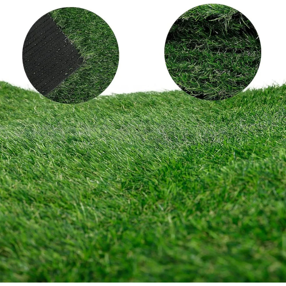 3FT X 33FT (99 Square FT) Artificial Grass Deluxe Synthetic Thick Lawn Pet Turf for Garden Backyard Patio Balcony Indoor/Outdoor