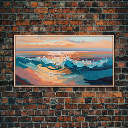 Sunset Wall Art Prints, Ocean Art, Ocean Canvas Art, Sea Prints, Seascape Art, Bedroom Wall Art, Framed Canvas Print