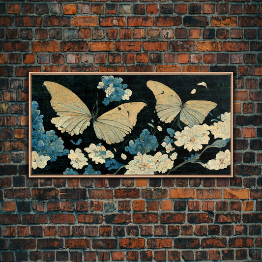 Butterfly canvas part, beautiful butterfly wall art, wall art for girls, living room art, guest room art