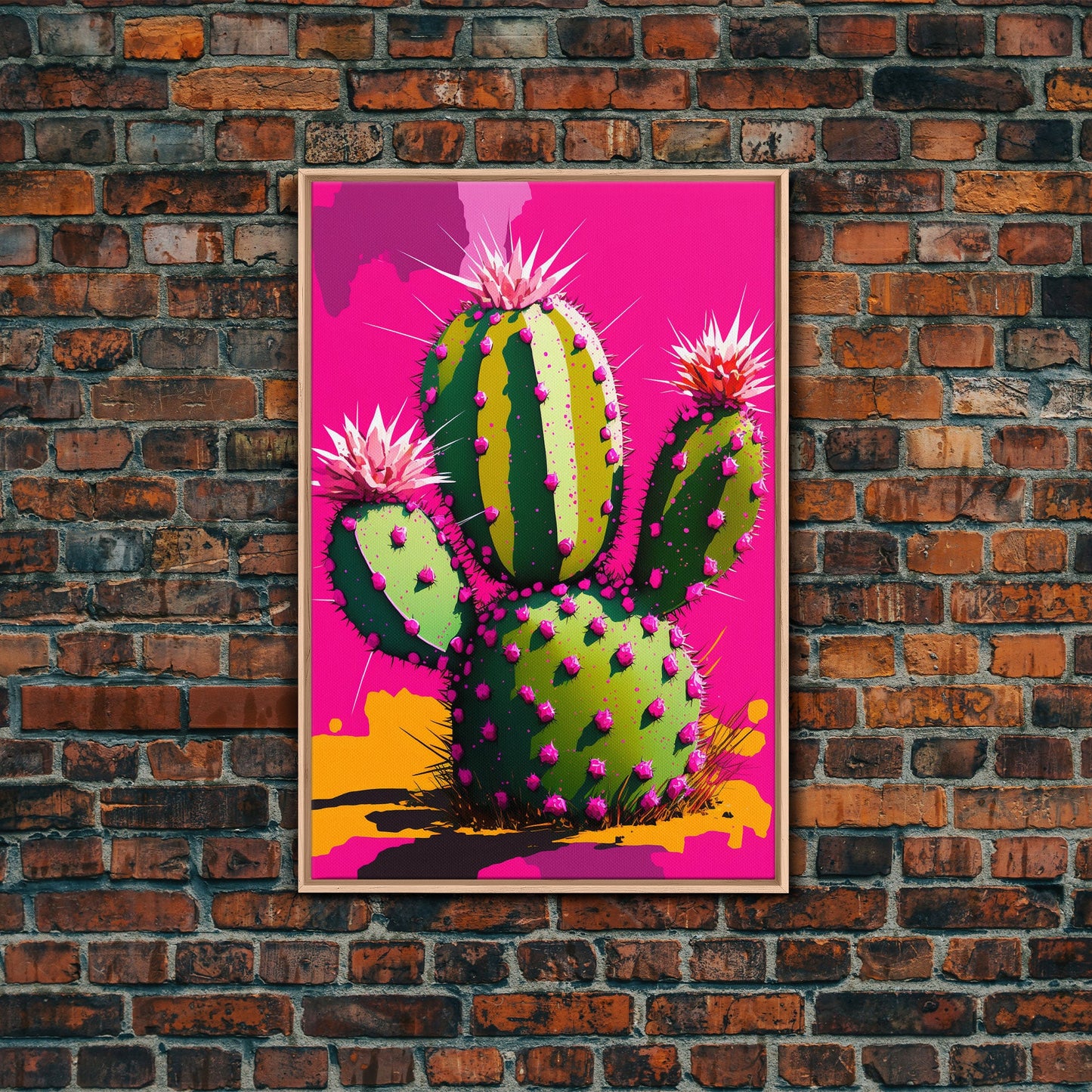 Cactus Print - Cactus Wall Art - Cactus Decor - Modern Desert Print - Southwestern Decor - Cactus Decor -  Bright Wall Art - Pop Art Style