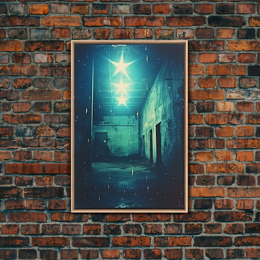 Abandoned Building, Spooky Art Print, Horror Home Decor, Canvas Print, Wall Hanging, Portrait Art, Anniversary Gift, Tiny House Decor