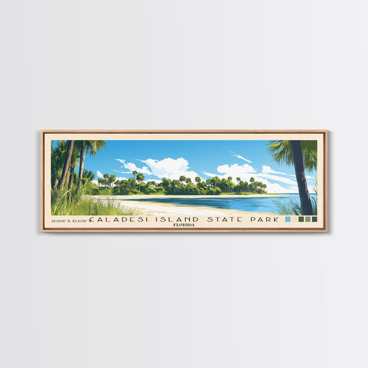 Caladesi Island State Park, Florida Panoramic Print, Vacation Gift, Florida Wall Art, Vacation Wall Art, Vacatation Memories, Beach Decor, Beach Or Lakehouse Art