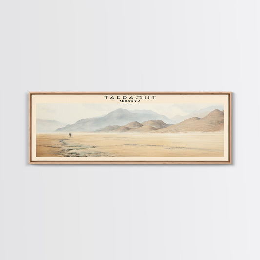 Tafraout Travel Art Framed Canvas Print, COUNTRY Wall Decor, Home Decor, Travel Poster, Vintage Wall Art, Watercolor Painting