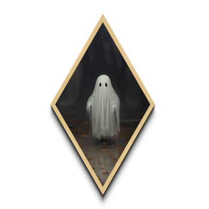 Cute Lil Boo, Ghost Print, Halloween Canvas Art, Canvas Textured Print, Funny Halloween Decor, Ghost Art, Victorian Goth Art