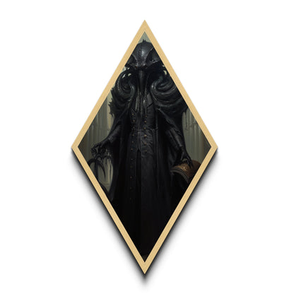 Victorian Portrait of Cthulhu, Gothic Art, Canvas Textured Print, Halloween Decor, The Gentleman Cthulhu