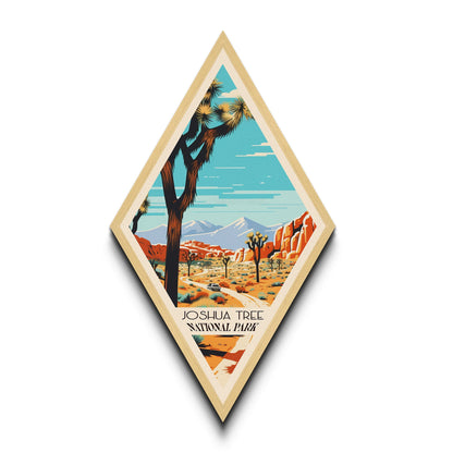 Retro-Reiseposter „Joshua Tree Nationalpark“ auf Leinwand, Reisedeko-Kunst, Midcentury-Modern-Deko, Kalifornien-Reisekunst