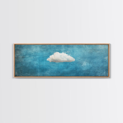 The Cloud - Modern Wall Art - Boho Art - Minimalist Art - Home Decor - Gift Idea - Canvas Wall Art - Overszied Art - Panoramic Art
