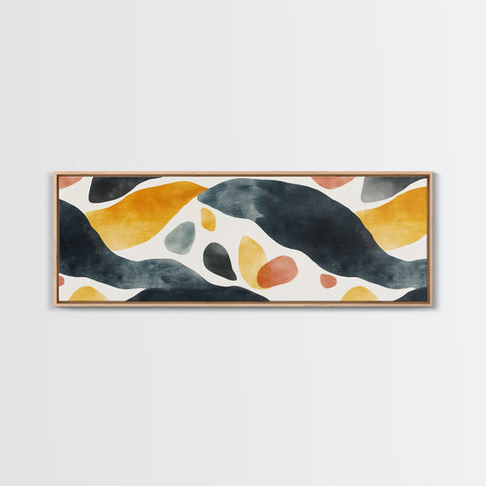 Cheetah Art Print - Animal Art - Framed Canvas Print - Animal Art - Unique Gift - Guy Gift - Panoramic Extra Wide Office Wall Art, Living Room Decor