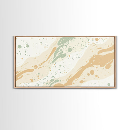 Brush Strokes - Canvas Print - Midcentury Modern Wall Art - Wood Framed Art - Home Decor - Cute Modern Art