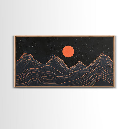 Retro Abstract Art, Art Deco Style, Atomic Age Inspired Wall Art, Pueblo Style Southwestern Art