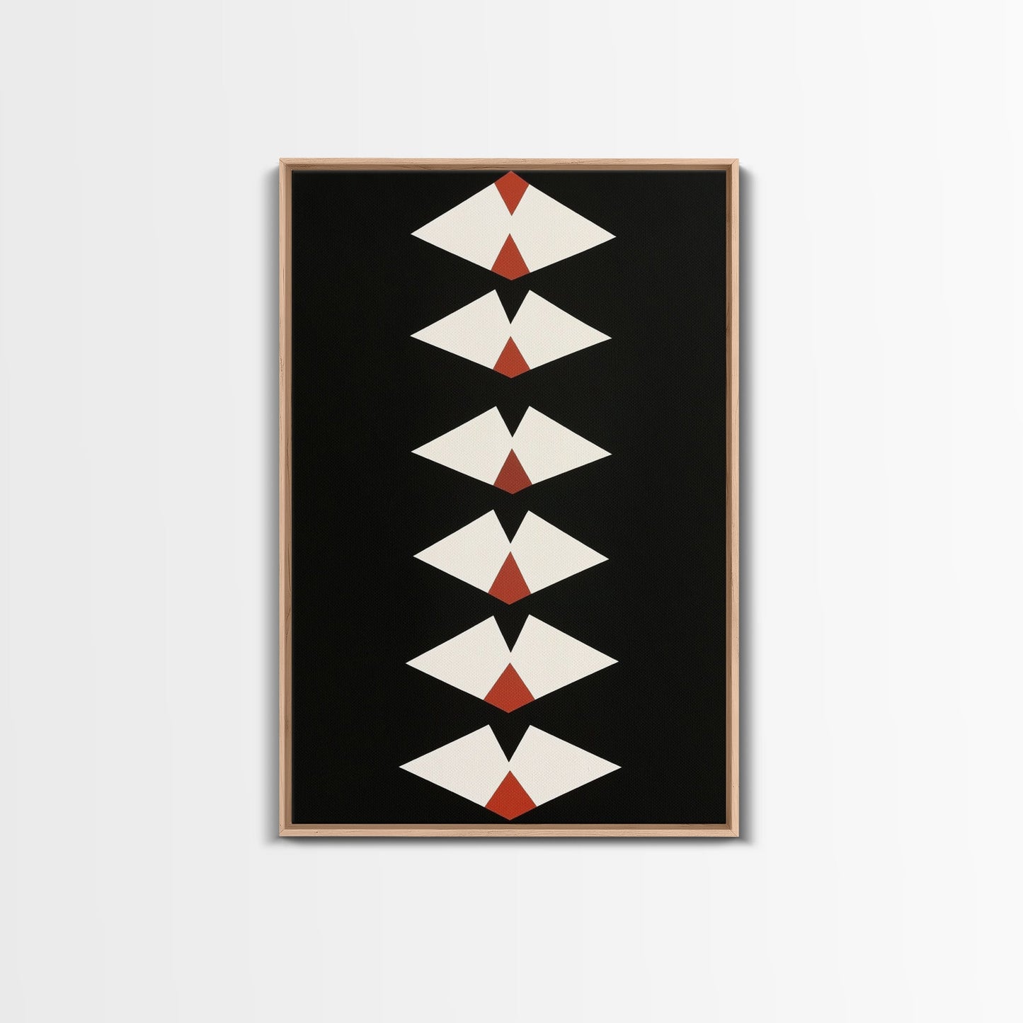 Retro Mid-Century Modern Diamond Art Canvas Print, MCM Style Home Decor