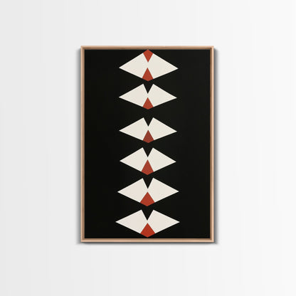 Retro Mid-Century Modern Diamond Art Canvas Print, MCM Style Home Decor