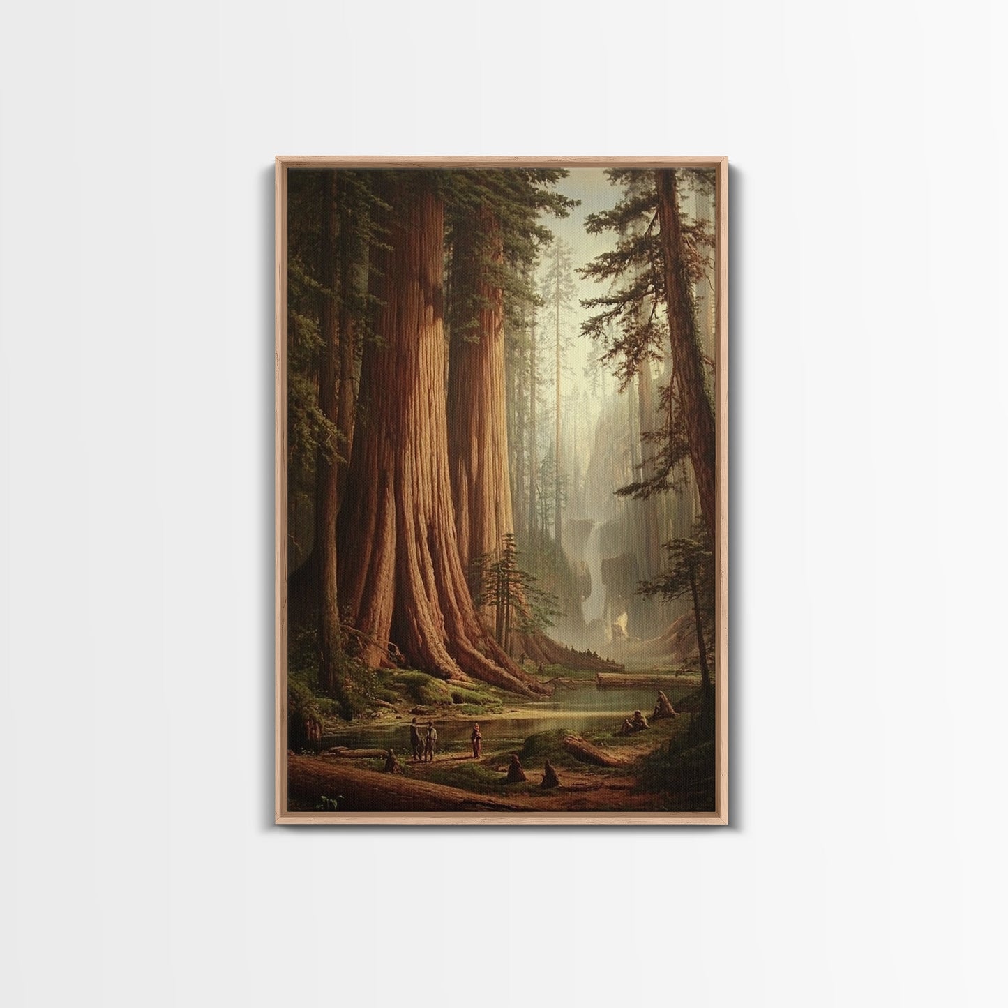 Majestic California Redwood Trees Framed Canvas Print, Redwood National Park, Fantasy Decor, California Decor, PNW Wall Art