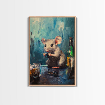 This Rat Has a Problem! Framed Canvas Print