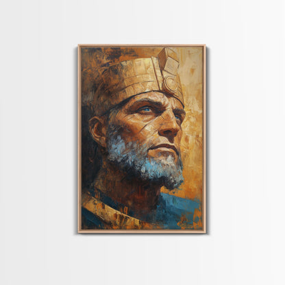 Ozymandias Painting Canvas Print, Ozymandias Wall Art, Ozymandias Print, Framed Canvas