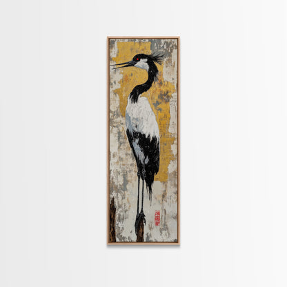 Wild Wolf Canvas Print Rustic Wall Art Tall Skinny Art for Bedroom Farmhouse Decor Animal Art Living Room Wall Art Gift Idea