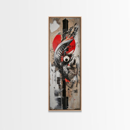 Abstract Graffiti Art Canvas Print with Bold Colors and Urban Style, Perfect Wall Art Gift Idea for Modern Minimalist Spaces