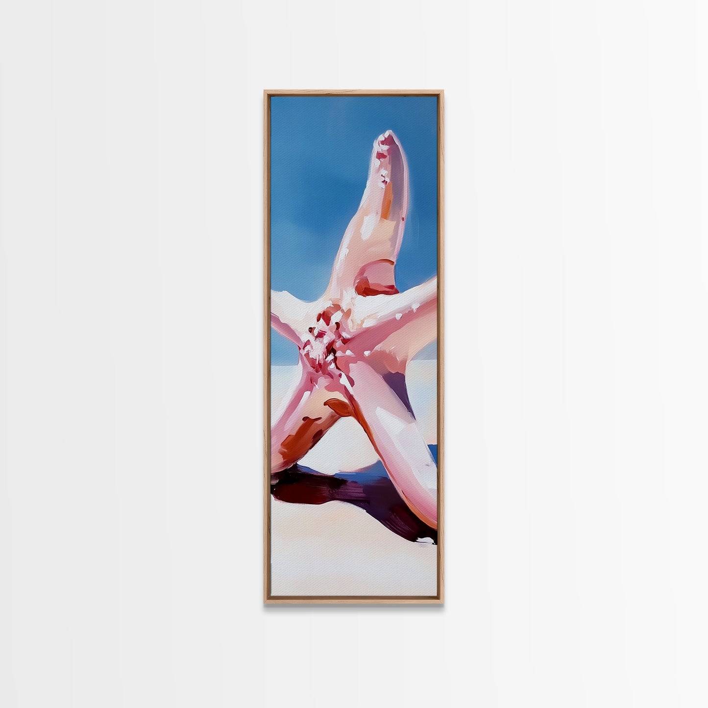 Starfish Closeup, Ocean Life, Coastal Aesthetic, Canvas Print, Beach House Wall Art, Summer Decor, Nautical Theme, Bathroom Artwork