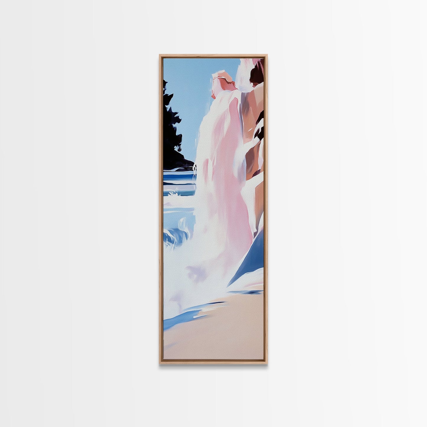 Waterfall Scene, Sunset Cascade, Nature Landscape, Framed Canvas Print, Adventure Art, Outdoor Escape, Mountain Home Decor, Office Wall Art