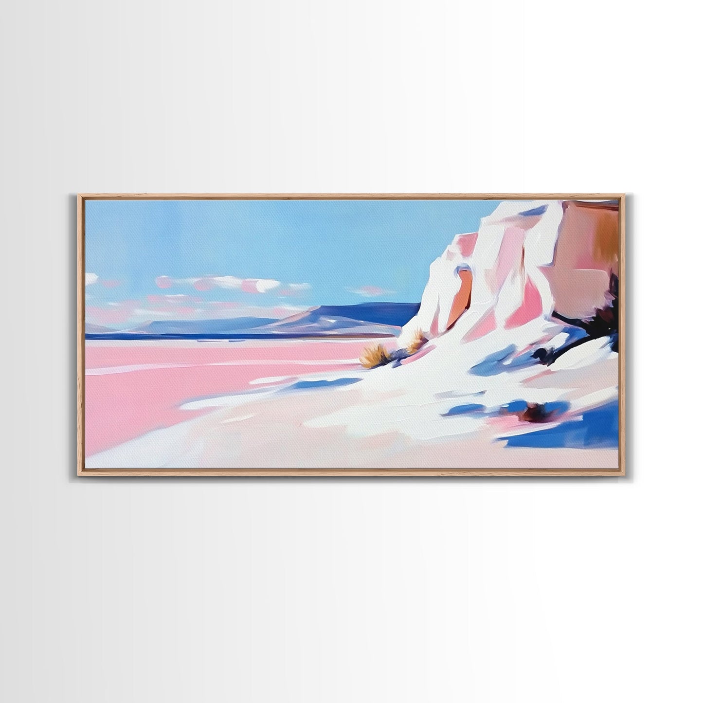 Desert Oasis, Sandstone Cliffs, Southwest Serenity, Canvas Print, Boho Wall Art, Earthy Decor, Rustic Bedroom Art, Scenic Escape