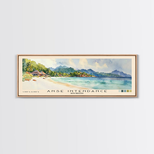 Anse Intendance, Seychelles Watercolor Print, Vacation Gift, Seychelles Wall Art, Vacation Wall Art, Vacatation Memories, Beach Decor, Beach Or Lakehouse Art