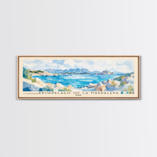 Archipelago of La Maddalena, Italy Watercolor Print, Vacation Gift, Italy Wall Art, Beach Painting, Beach Decor, Beach Or Lakehouse Art