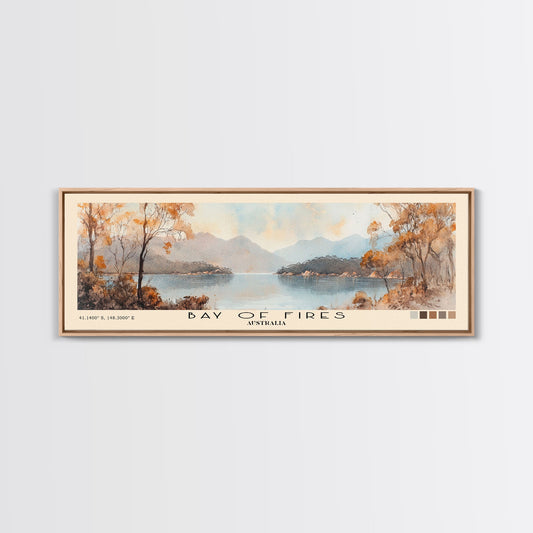 Bay of Fires, Australia Watercolor Print, Vacation Gift, Australia Wall Art, Vacation Wall Art, Vacatation Memories, Beach Decor, Beach Or Lakehouse Art