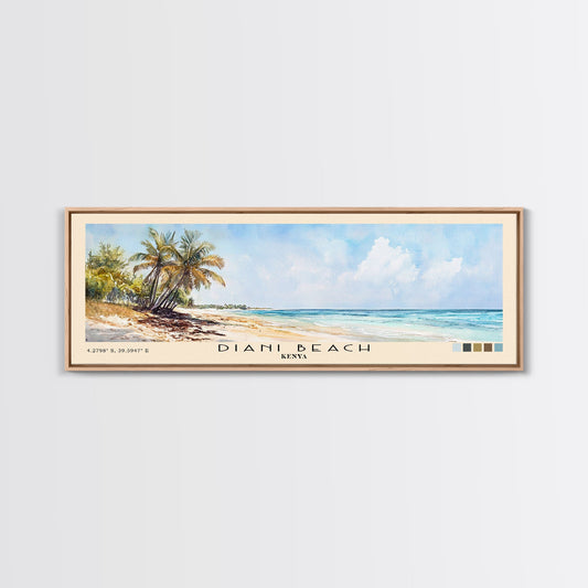 Diani Beach, Kenya Watercolor Print, Vacation Gift, Kenya Wall Art, Vacation Wall Art, Vacatation Memories, Beach Decor, Beach Or Lakehouse Art